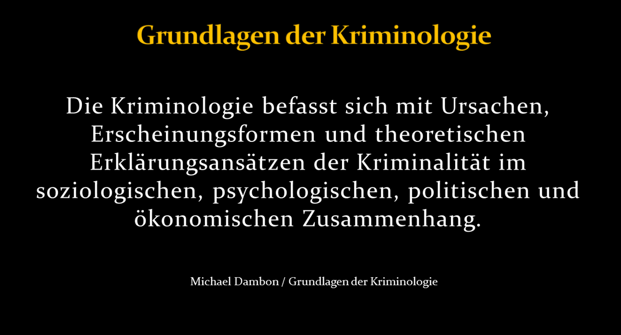 Kriminologie